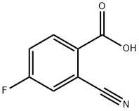 2-Cyano-4-fluorobenzoic acid Struktur