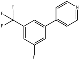 4-[3-Fluoro-5-(trifluoromethyl]phenyl)pyridine Struktur