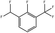 1-(Difluoromethyl)-2-fluoro-3-(trifluoromethyl) benzene Struktur