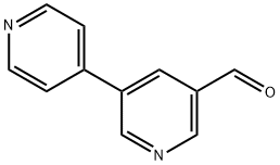 5-(pyridin-4-yl)pyridine-3-carbaldehyde Struktur