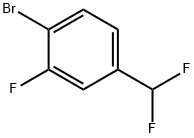 1-Bromo-4-(difluoromethyl)-2-fluorobenzene Struktur