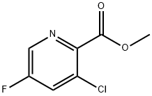 Methyl 3-chloro-5-fluoropyridine-2-carboxylate Struktur