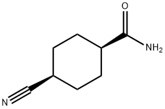 Cyclohexanecarboxamide, 4-cyano-, cis- (9CI) Struktur