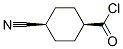 Cyclohexanecarbonyl chloride, 4-cyano-, cis- (9CI) Struktur