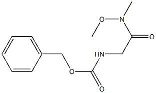 N-ALPHA-CBZ-GLYCINE N-METHOXY-N-METHYLAMIDE Struktur