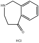 1,2,3,4-tetrahydrobenzo[c]azepin-5-one hydrochloride Struktur