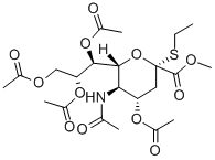 PER-O-ACETYL-ALPHA-THIOETHYL-N-ACETYLNEURAMINIC METHYL ESTER Struktur