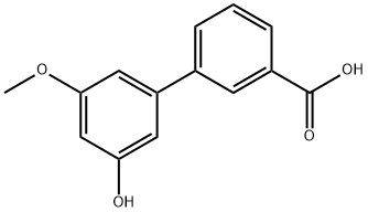 3-Hydroxy-5-Methoxybiphenyl-3-carboxylic acid Struktur