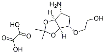 2-(((3aR,4S,6R,6aS)-6-aMino-2,2-diMethyltetrahydro-3aH-cyclopenta[d][1,3]dioxol-4-yl)oxy)ethanol oxalate Struktur