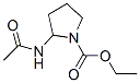 1-Pyrrolidinecarboxylicacid,2-(acetylamino)-,ethylester(9CI) Struktur