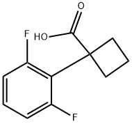 1-(2,6-Difluorophenyl)cyclobutanecarboxylic  acid Struktur