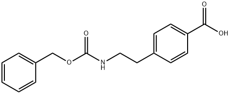 4-(2-CBZ-AMINOETHYL)BENZOIC ACID Struktur