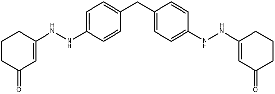 1,1’-(Methylenedi-4,1-phenylene)bis-(3-cyclohexenone)hydrazine Struktur