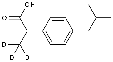 rac Ibuprofen-d3 Struktur