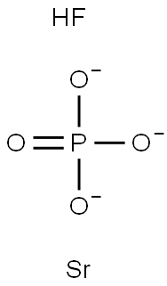 pentastrontium fluoride triphosphate Struktur