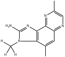 2-Amino-3,4,8-trimethyl-3H-imidazo[4,5-f]quinoxaline-D3 Struktur