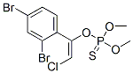 Thiophosphoric acid O-[2-chloro-1-(2,4-dibromophenyl)ethenyl]O,O-dimethyl ester Struktur