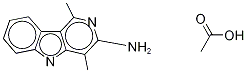 3-Amino-1,4-dimethyl-5h-pyrido[4,3-b]indole-13C2,15N Acetate Struktur