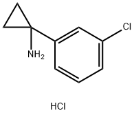 CyclopropanaMine, 1-(3-chlorophenyl)-, hydrochloride Struktur