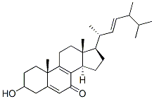 3-hydroxy-24-methylcholesta-5,8,22-trien-7-one Struktur