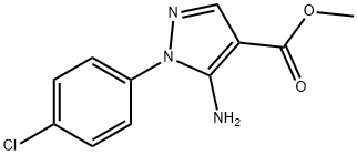 Methyl 5-amino-1-(4-chlorophenyl)-1H-pyrazole-4-carboxylate Struktur