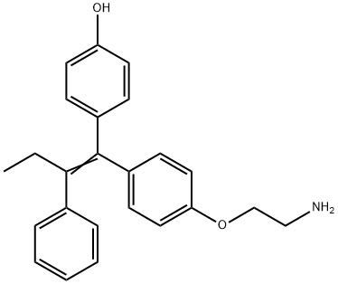 (E/Z)-N,N-Didesmethyl-4-hydroxy Tamoxifen Struktur