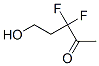 2-Pentanone, 3,3-difluoro-5-hydroxy- (9CI) Struktur