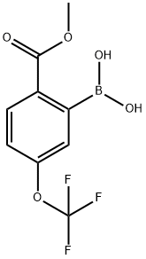 Methyl 2-borono-4-(trifluoromethoxy)benzoate Struktur