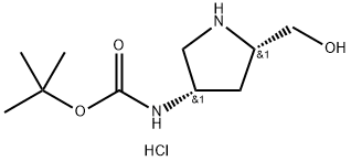 (2S,4S)-2-hydroxyMethyl-4-BOC-aMino Pyrrolidine-HCl Struktur