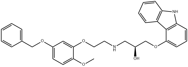 (S)-(-)-5'-Benzyloxyphenyl Carvedilol Struktur