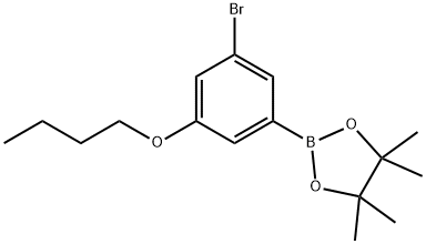 2-(3-Bromo-5-butoxyphenyl)-4,4,5,5-tetramethyl-1,3,2-dioxaborolane Struktur