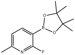 2-fluoro-6-Methyl-3-(4,4,5,5-tetraMethyl-1,3,2-dioxaborolan-2-yl)pyridine Struktur