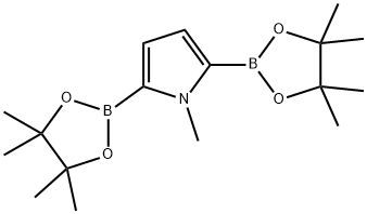 1-Methyl-2,5-bis(4,4,5,5-tetramethyl-1,3,2-dioxaborolan-2-yl)-1H-pyrrole Struktur