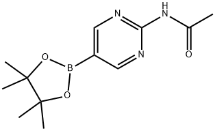 N-(5-(4,4,5,5-Tetramethyl-1,3,2-dioxaborolan-2-yl)pyrimidin-2-yl)acetamide Struktur