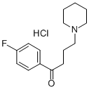 1-[3-(p-fluorobenzoyl)propyl]piperidinium chloride Struktur