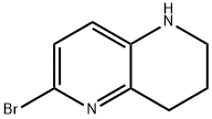 1,5-Naphthyridine, 6-bromo-1,2,3,4-tetrahydro- Struktur