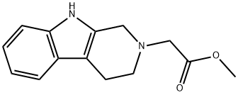 (1,3,4,9-TETRAHYDRO-B-CARBOLIN-2-YL)-ACETIC ACID METHYL ESTER
 Struktur