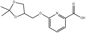 6-((2,2-dimethyl-1,3-dioxolan-4-yl)methoxy)picolinic acid Struktur