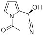 1H-Pyrrole-2-acetonitrile, 1-acetyl-alpha-hydroxy-, (R)- (9CI) Struktur