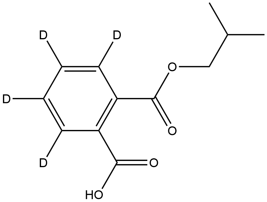 Monoisobutyl Phthalate-d4 Struktur