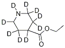 Ethyl 4-Piperidinecarboxylate--d9 Struktur