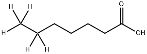 Heptanoic--d5 Acid Struktur