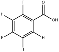 2,4-Difluorobenzoic-d3 Acid Struktur