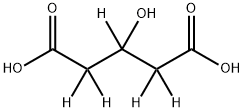 3-Hydroxy-1,5-pentanedioic--d5 Acid Struktur