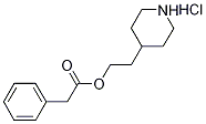 2-(4-Piperidinyl)ethyl 2-phenylacetatehydrochloride Struktur