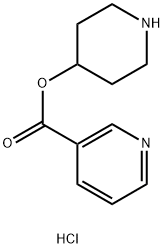 4-Piperidinyl nicotinate hydrochloride Struktur