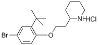 2-{2-[4-Bromo-2-(tert-butyl)phenoxy]-ethyl}piperidine hydrochloride Struktur