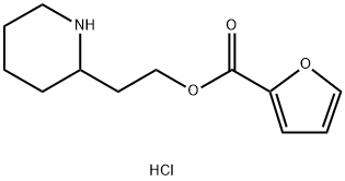 2-(2-Piperidinyl)ethyl 2-furoate hydrochloride Struktur