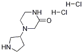 4-(3-Pyrrolidinyl)-2-piperazinone dihydrochloride Struktur