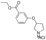 Ethyl 3-(3-pyrrolidinyloxy)benzoate hydrochloride Struktur